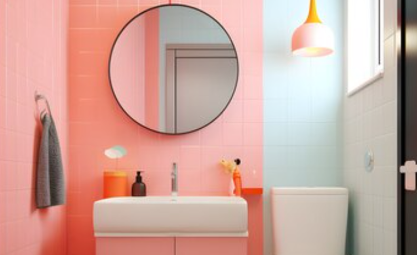 Colorful bathroom